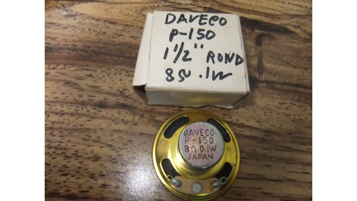 Daveco P-150 round speaker 8 ohms .1w 1 1/2'' 
